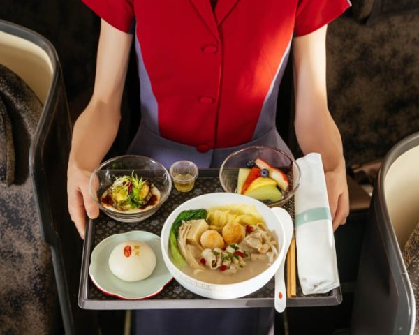 China Airlines Premium Economy Meal Service